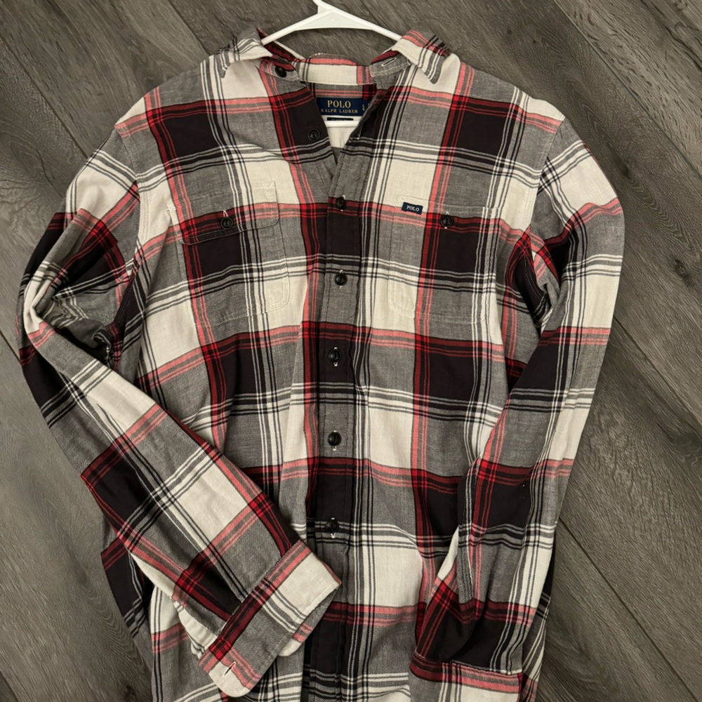 Ralph Lauren polo men’s flannel L